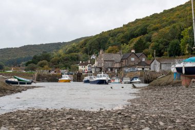 Porlock Weir 'ın Exmoor Ulusal Parkı' ndaki fotoğrafı