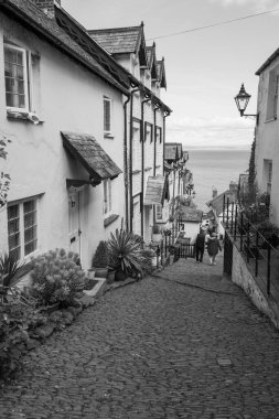 Clovelly. Devon. Birleşik Krallık. 28 Eylül 2024. Clovelly Köyü 'nün fotoğrafı. Kuzey Devon kıyısında.