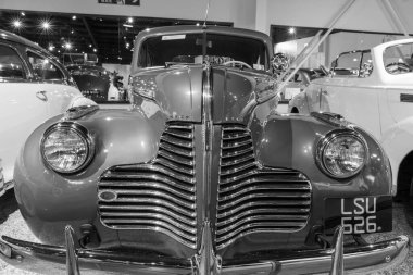 Sparkford.Somerset.Birleşik Krallık. 12 Ocak 2025. 1940 tarihli Buick Serisi 40 2 kapılı coupe Somerset 'teki Haynes Motor Müzesi' nde sergilenmektedir.