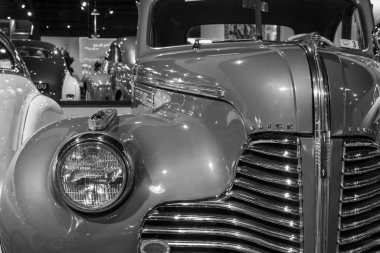 Sparkford.Somerset.Birleşik Krallık. 12 Ocak 2025. 1940 tarihli Buick Serisi 40 2 kapılı coupe Somerset 'teki Haynes Motor Müzesi' nde sergilenmektedir.