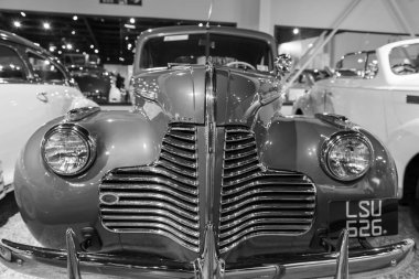 Sparkford.Somerset.Birleşik Krallık. 12 Ocak 2025. 1940 tarihli Buick Serisi 40 2 kapılı coupe Somerset 'teki Haynes Motor Müzesi' nde sergilenmektedir.