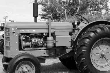 Dorchester.Dorset.Birleşik Krallık. 6 Ekim 2025. 1964 'ten kalma restore edilmiş bir Bolinder Munktell 470 Dorset County şovunda sergileniyor.