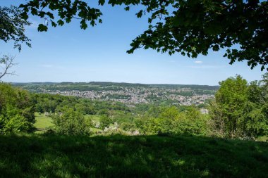 Derbyshire Matlcok Bath kasabasından İbrahim 'in Tepeleri' nden görüntü