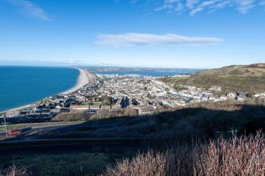 Portland 'dan Weymouth limanına bakan Servet Tepesi manzarası