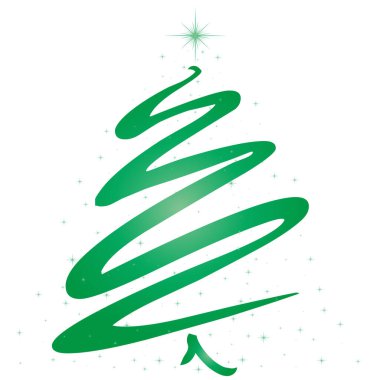 Kopya alanı olan Yeşil Noel Ağacı