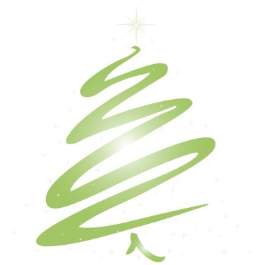 Kopya alanı olan Yeşil Noel Ağacı