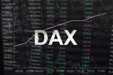 Veri tablosu ile Alman Borsası Dax grafiği