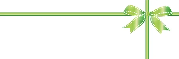Zielony Sztandar Ramki Wstążką Miejsca Kopiowania — Zdjęcie stockowe