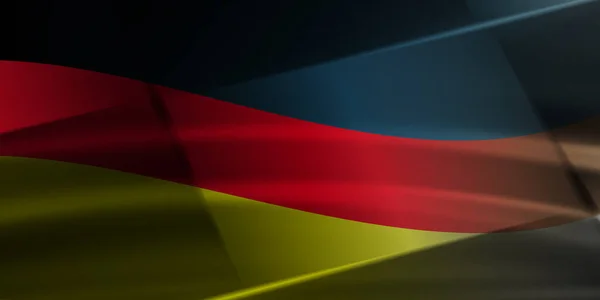 Deutschland Flagge Banner Schwarz Rot Gold Abstrakt —  Fotos de Stock