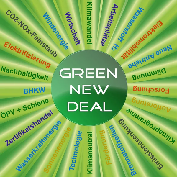 Logo Ray Teken Green New Deal — Stockfoto