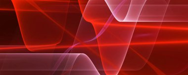 Soyut arkaplan 4k beyaz kırmızı ışık siyah dalgalar ve çizgiler afiş