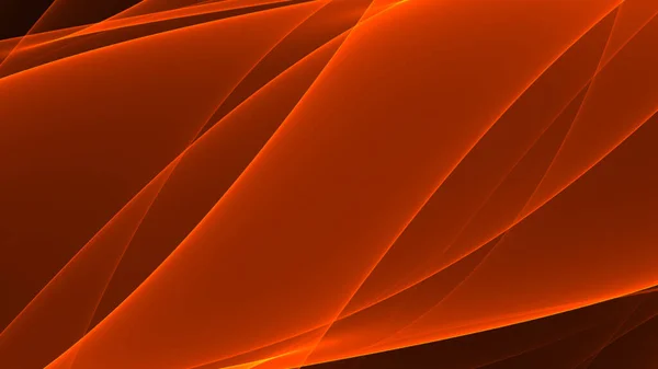 Fondo Abstracto Rojo Naranja Claro Negro Oscuro Ondas Neón Líneas — Foto de Stock