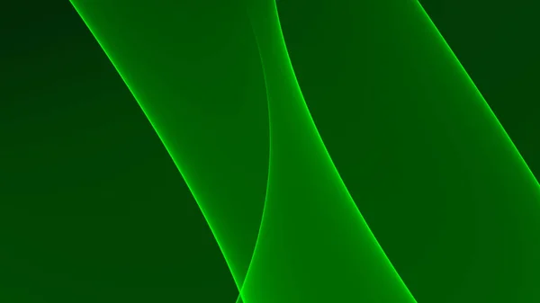 Abstract Background Green Light Dark Black Waves Lines — Stock Photo, Image