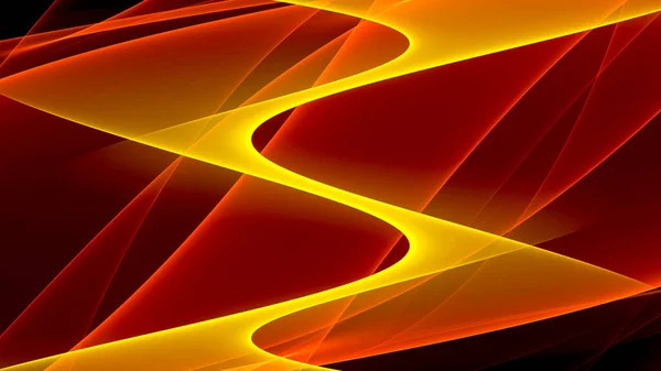 Абстрактный Фон Красный Оранжевый Желтый Свет Темно Черные Волны Линии — стоковое фото
