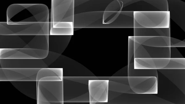 Abstraktní Pozadí Monochromatické Bílé Šedé Světlo Tmavě Černé Kostky Vlny — Stock fotografie