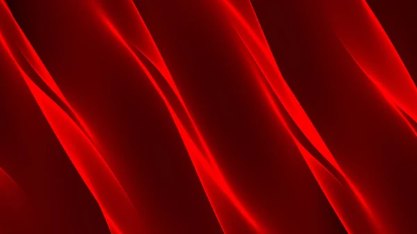 Fondo Abstracto Rojo Claro Oscuro Negro Ondas Neón Líneas — Foto de Stock