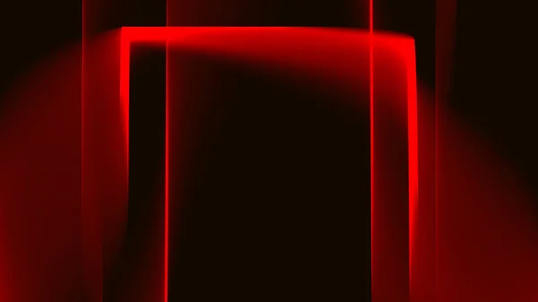 Fondo Abstracto Rojo Claro Oscuro Negro Ondas Neón Líneas Imágenes de stock libres de derechos