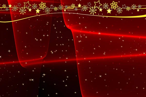 Веселий Різдвяний Фон Абстрактні Зірки Червоне Золото Біле Срібло Чорне — стокове фото