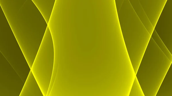 Astratto Sfondo Oro Giallo Luce Nero Scuro Neon Onde Linee — Foto Stock