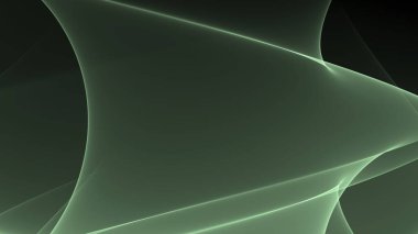 Soyut arkaplan 4k yeşil ışık koyu siyah dalga ve çizgiler