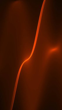 Soyut arkaplan 4k kırmızı turuncu ışık koyu siyah neon dalga ve çizgiler