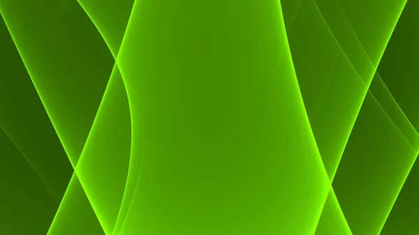 Astratto Sfondo Luce Verde Scuro Nero Onde Linee — Foto Stock