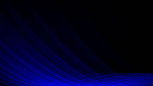 Abstrakter Hintergrund Blaues Licht Dunkle Wellen Und Linien — Stockfoto