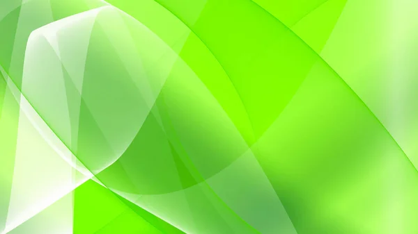 Background Abstract Green Light Green White Dark Green Waves Lines — Stock Photo, Image