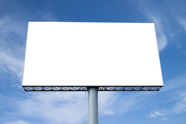 Puste biały billboard — Zdjęcie stockowe