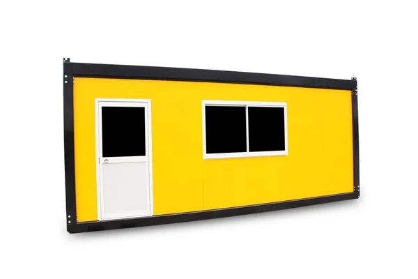 黄色コンテナー事務所 ロイヤリティフリーのストック画像