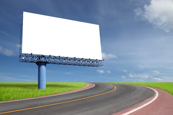 Puste billboard z autostrady — Zdjęcie stockowe