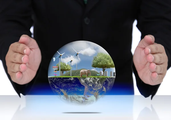 Protect earth, globe concept — Stock Photo, Image