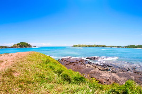 Tanjung Aan Vista del Paisaje — Foto de Stock