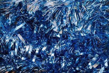 mavi noel ağacı süslemesi arkaplan dokusu.