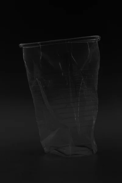 Смятый пластиковый стаканчик Стоковая Картинка