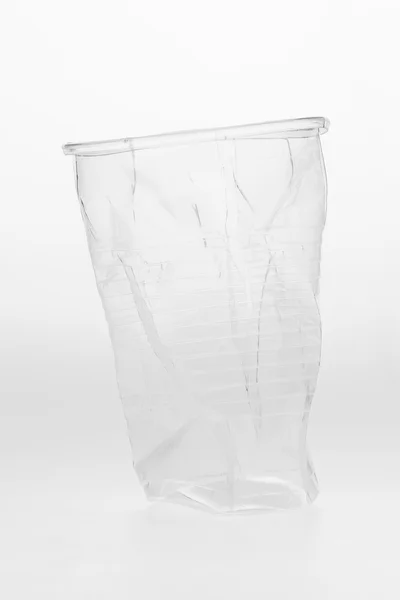 Crumpled plastic cup Royalty Free Stock Photos