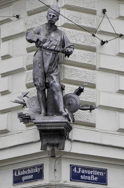 Monumento a Kulczycki em Viena, Áustria — Fotografia de Stock