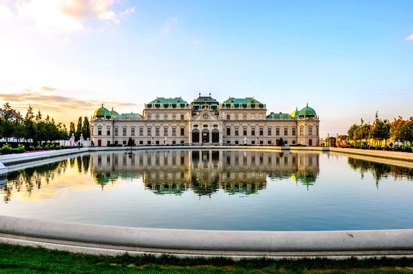 Palace Upper Belvedere em Viena, Áustria Imagens De Bancos De Imagens