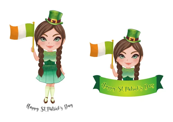 패트릭의 아일랜드 패트릭의 Collection Saint Patricks Day Banner Design Vector — 스톡 벡터