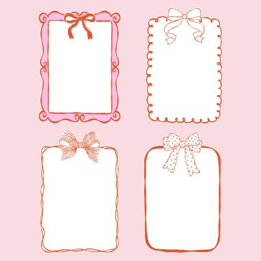 Noel Çerçeve Koleksiyon Vektörü, Garip Noel Sınır Çizgisi, Sevimli El Çizilmiş Sınır Tasarım Vektörü