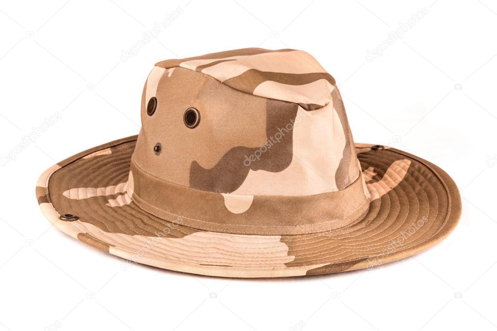 Camouflaged Safari hat
