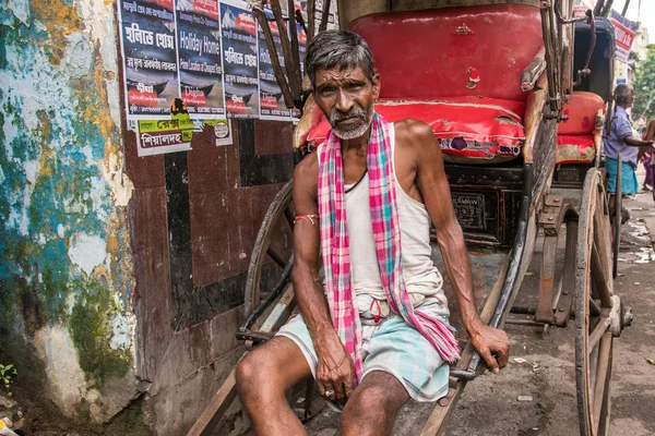 Portrait of a Rickshaw wallah — Stock Photo, Image