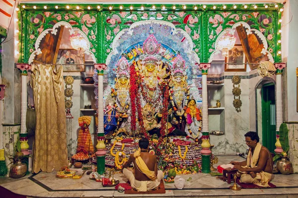 Durga Puja ritual — Stockfoto