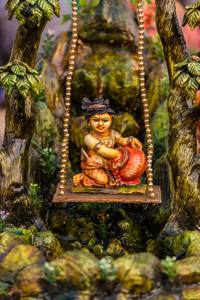 Lord Krishna miniature doll