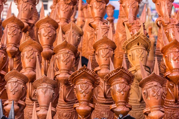 Caballos de arcilla de Bankura — Foto de Stock