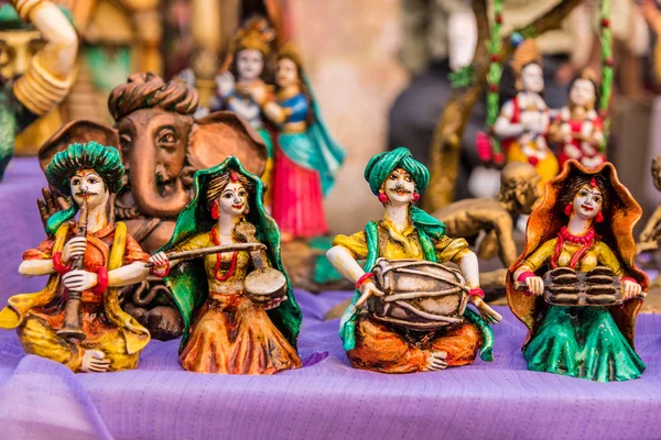 Miniatuur folkmuzikant poppen — Stockfoto