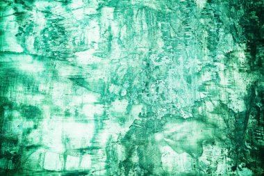 Aqua Menthe Yeşil Renk Tonundaki Eski Grunge Beton Duvarı İnşaat ve Mimarlık Konsepti İçin Uygun.