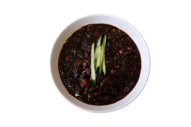 Jajangmyeon 'un ya da Koreli Kara Fasulye Eriştesinin Ünlü Koreli Tarifi.