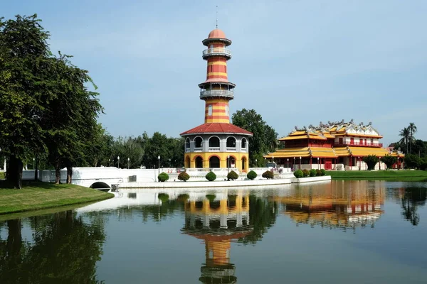 Ayutthaya Thailand November 2020 Withun Thasana Toren Bang Koninklijk Paleis — Stockfoto