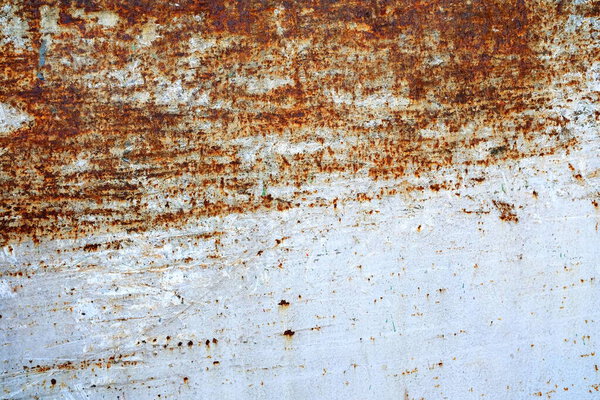 Rusty Metal Plate Texture Background.